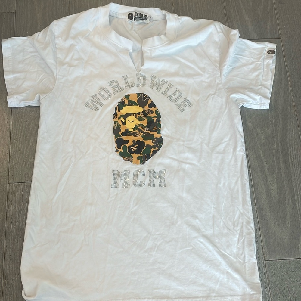 Bathing Ape rhinestone T!
